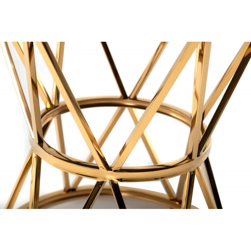 Журнальний стіл CH-1 чорний + золото Vetro Mebel