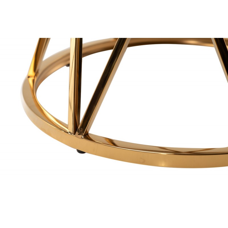 Журнальний стіл CH-1 чорний + золото Vetro Mebel