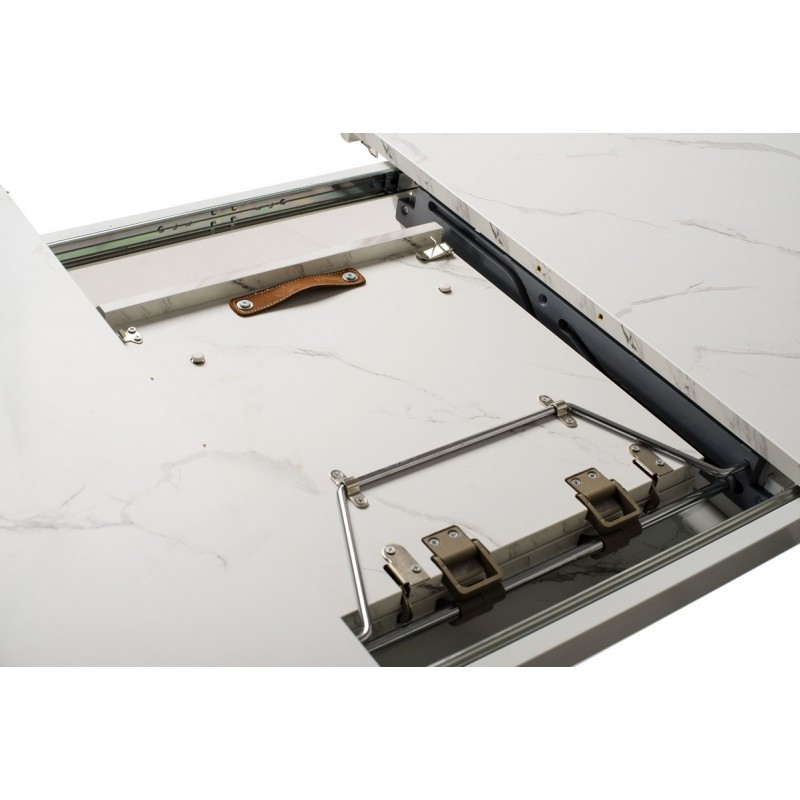 Стіл МДФ TML-630 білий мармур Vetro Mebel