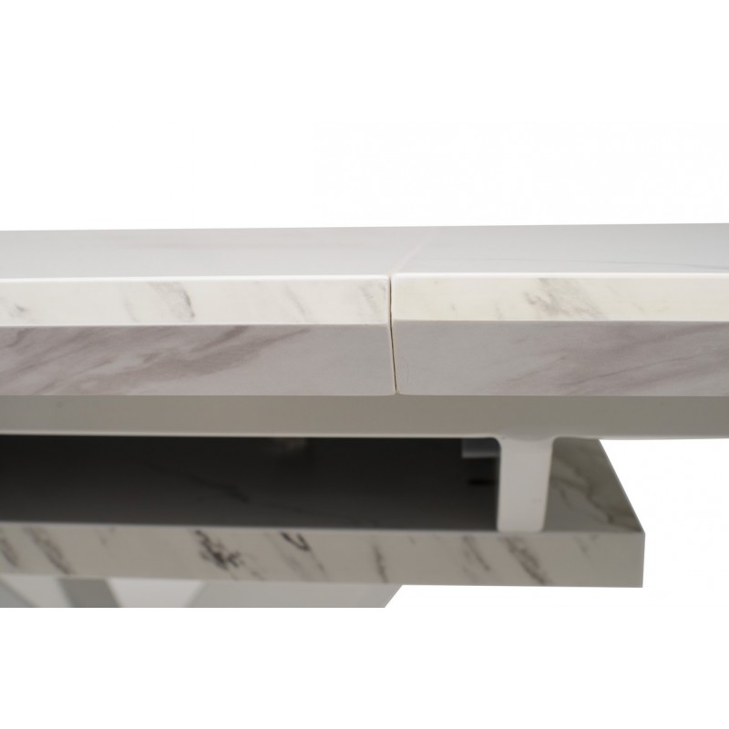 Стіл МДФ TML-630 білий мармур Vetro Mebel