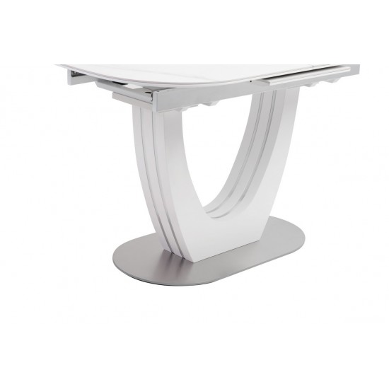 Керамічний стіл TML-866 білий мармур Vetro Mebel