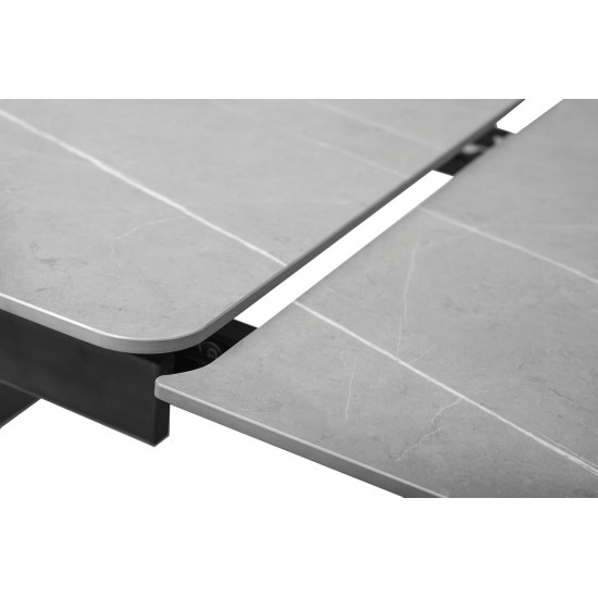 Керамічний стіл TML-809 айс грей + чорний Vetro Mebel
