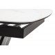 Керамічний стіл TML-870 білий мармур + чорний Vetro Mebel