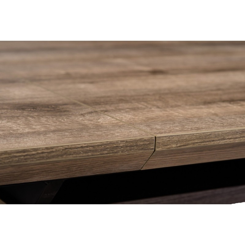 Стіл МДФ TML-635 попільний дуб + чорний Vetro Mebel