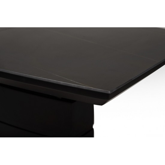 Керамічний стіл TML-850 чорний онікс Vetro Mebel