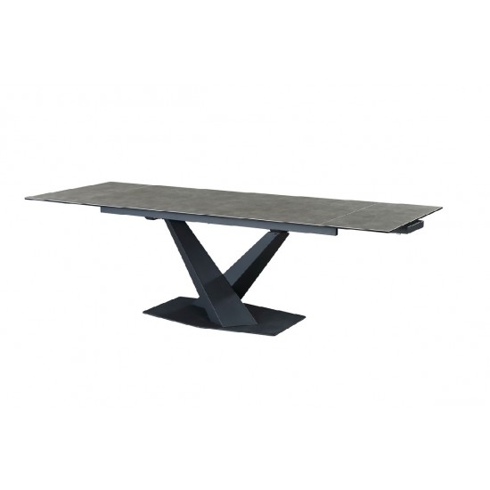 Керамічний стіл TML-897 гріджіо латте + чорний Vetro Mebel