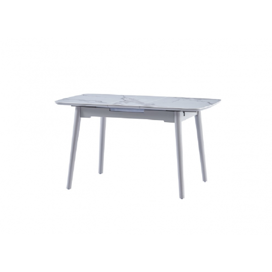 Керамічний стіл TM-84 каса вайт + сірий Vetro Mebel
