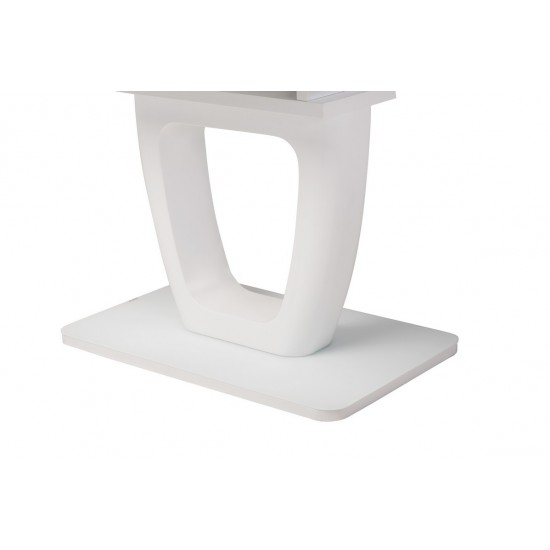 Стіл МДФ + матове скло TML-560-1 білий Vetro Mebel Стіл МДФ + матове скло TML-560-1 білий Vetro Mebel