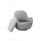 Поворотне крісло Каллісто сірий Vetro Mebel