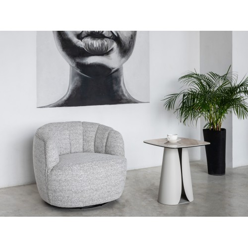 Поворотне крісло "Верона" сніжний графіт 
Vetro Mebel