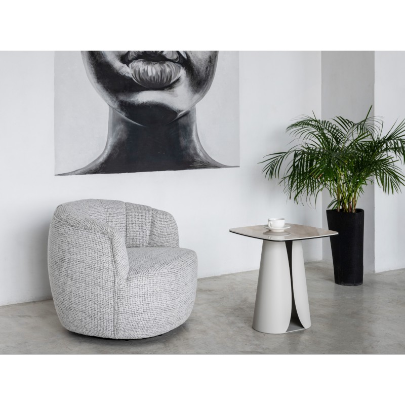 Поворотне крісло "Верона" сніжний графіт 
Vetro Mebel