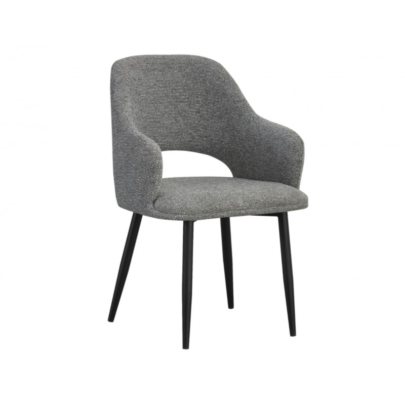 Стілець M-234 холодний сірий + чорний Vetro Mebel