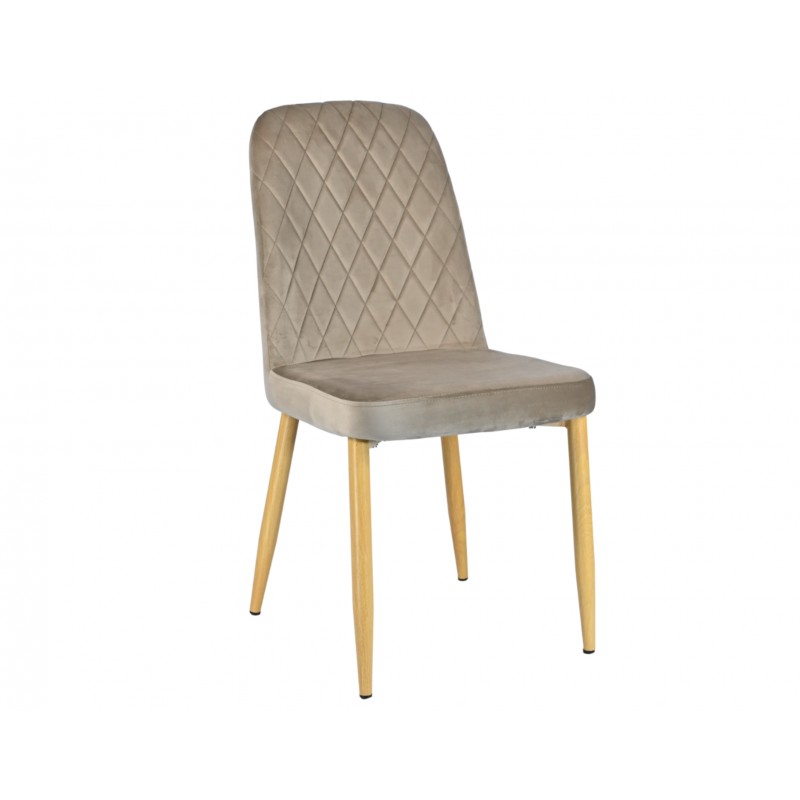 Стілець N-44 капучино велюр + дуб Vetro Mebel