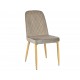 Стілець N-44 капучино велюр + дуб Vetro Mebel