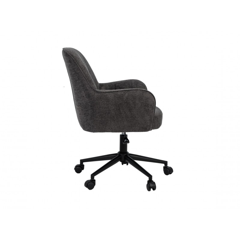 Крісло офісне O-10 темний графіт + чорний 
Vetro