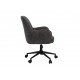 Крісло офісне O-10 темний графіт + чорний 
Vetro