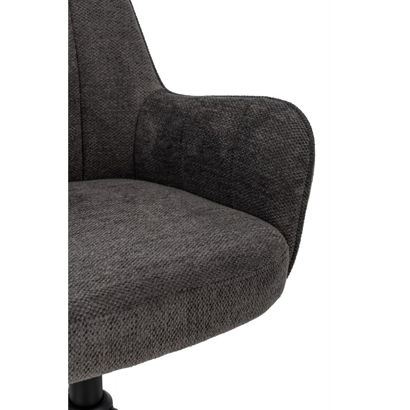Крісло офісне O-10 темний графіт + чорний 
Vetro