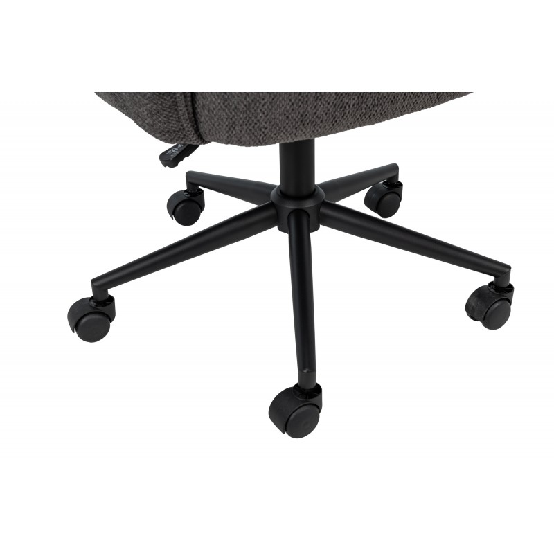 Крісло офісне O-10 темний графіт + чорний 
Vetro