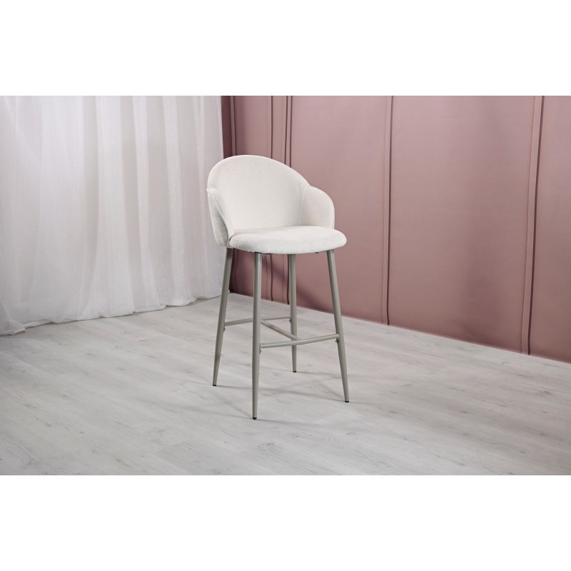 Напівбарний стілець B-236 маршмеллоу + капучино 
Vetro Mebel