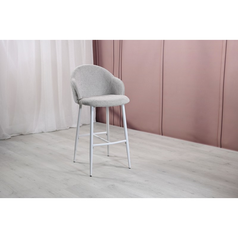 Напівбарний стілець B-236 оксфорд + білий 
Vetro Mebel