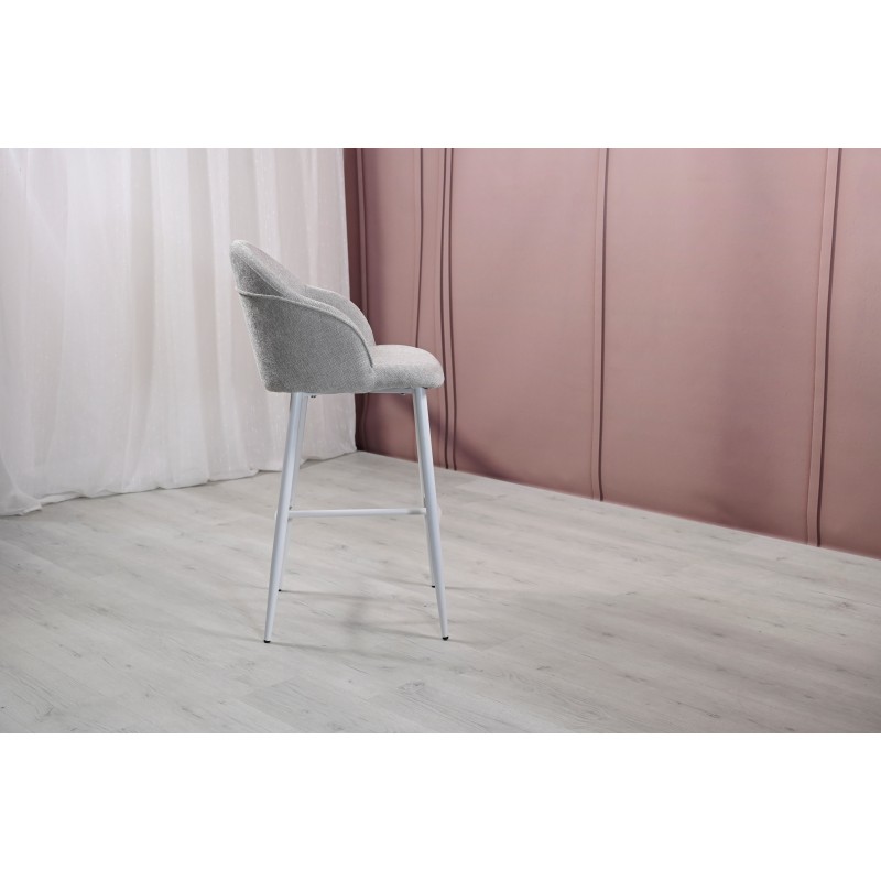 Напівбарний стілець B-236 оксфорд + білий 
Vetro Mebel