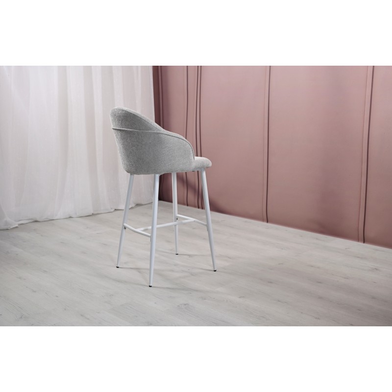 Напівбарний стілець B-236 оксфорд + білий 
Vetro Mebel