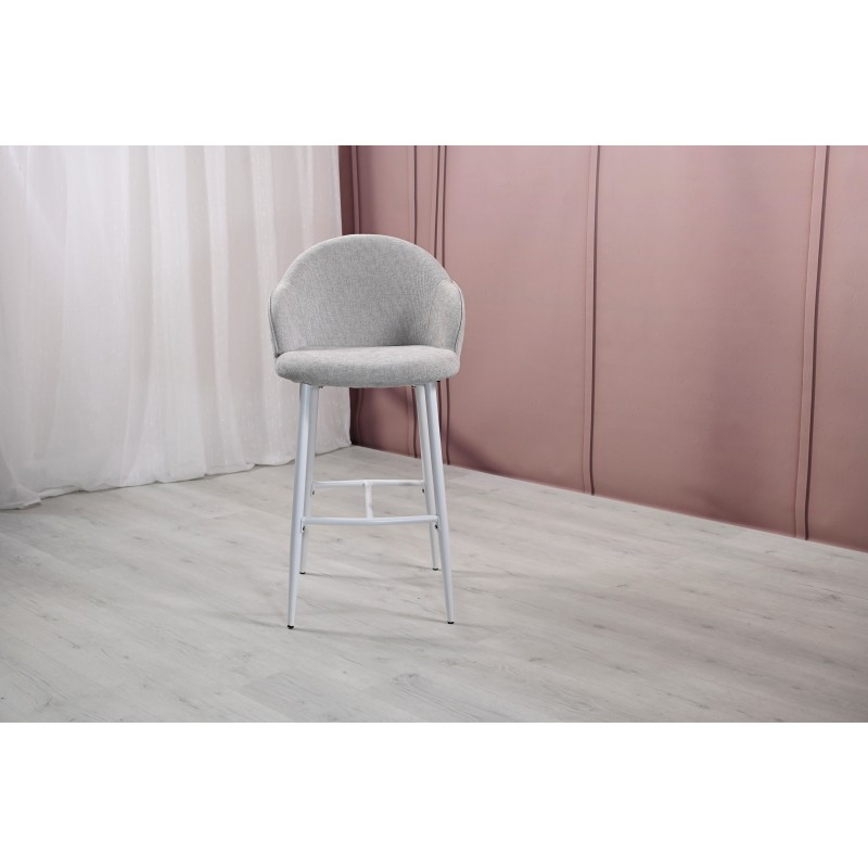 Напівбарний стілець B-236 оксфорд + білий 
Vetro Mebel