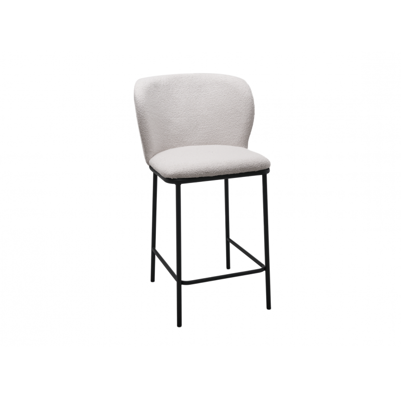 Напівбарний стілець B-300 айворі + чорний 
Vetro Mebel