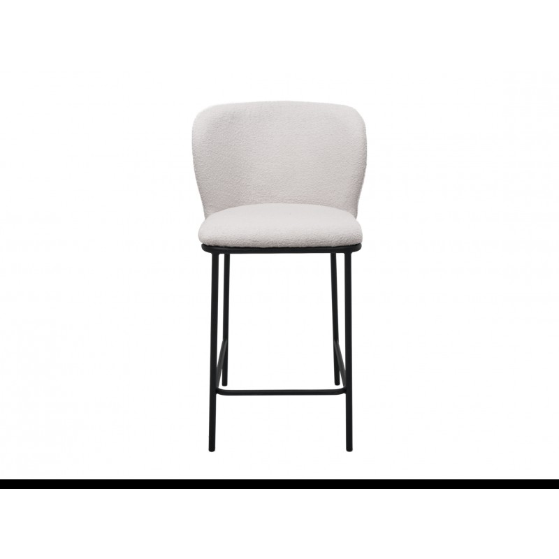 Напівбарний стілець B-300 айворі + чорний 
Vetro Mebel