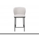 Напівбарний стілець B-300 айворі + чорний 
Vetro Mebel