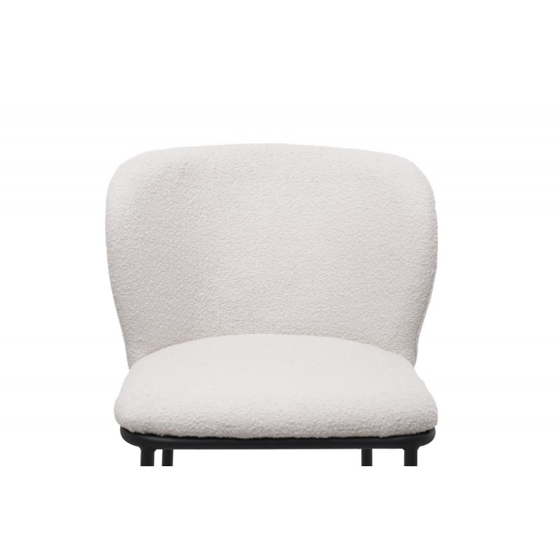 Напівбарний стілець B-300 айворі + чорний 
Vetro Mebel