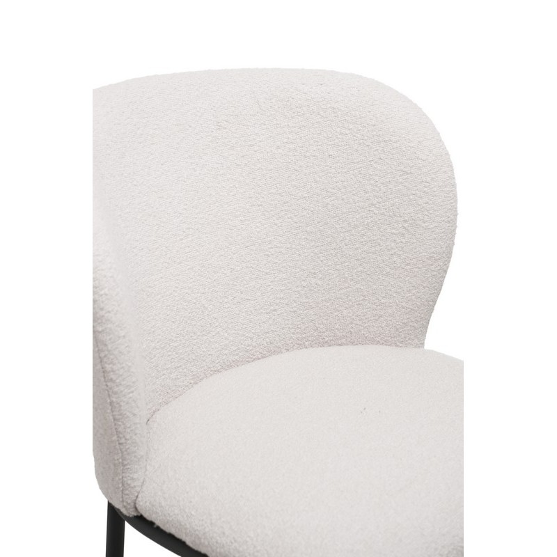 Напівбарний стілець B-300 айворі + чорний 
Vetro Mebel