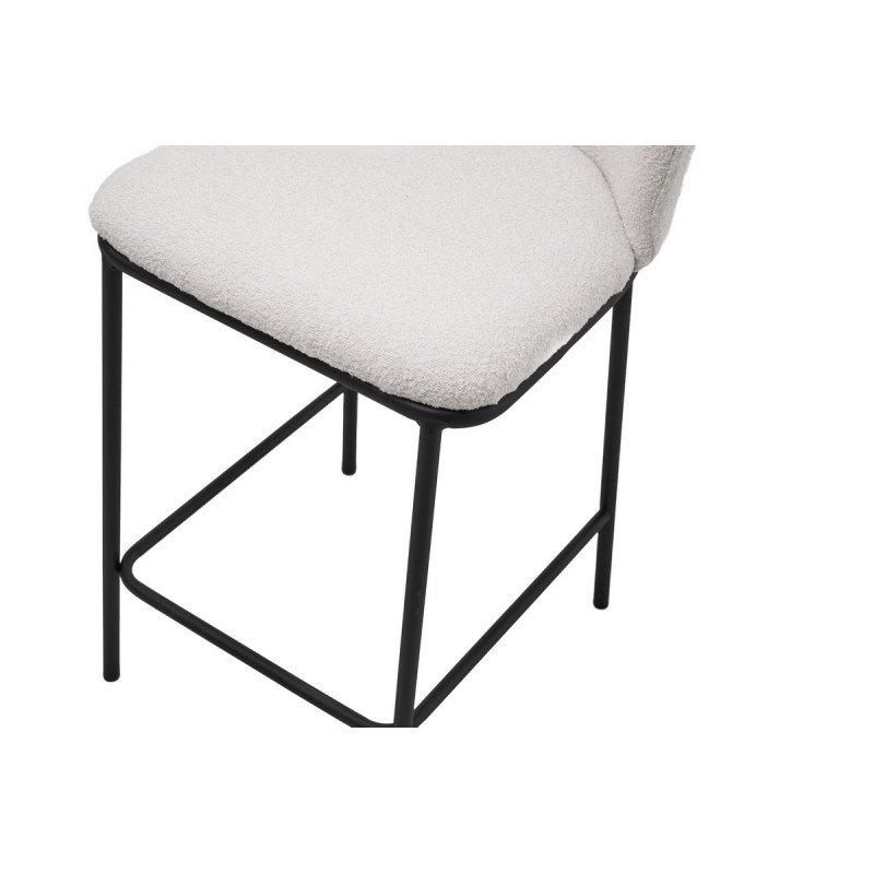 Напівбарний стілець B-300 айворі + чорний 
Vetro Mebel