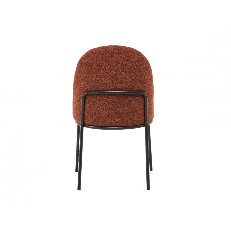Cтілець M-110 теракотовий + чорний Vetro Mebel