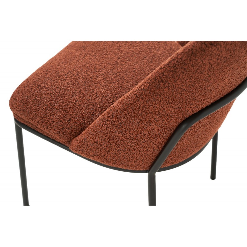 Cтілець M-110 теракотовий + чорний Vetro Mebel