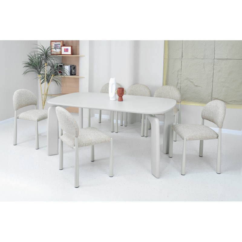 Стілець M-125 мигдаль + кремовий 
Vetro Mebel