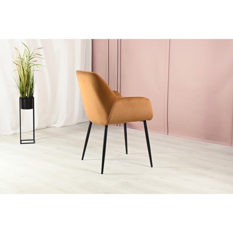 Стілець M-220 карамель + чорний 
Vetro Mebel