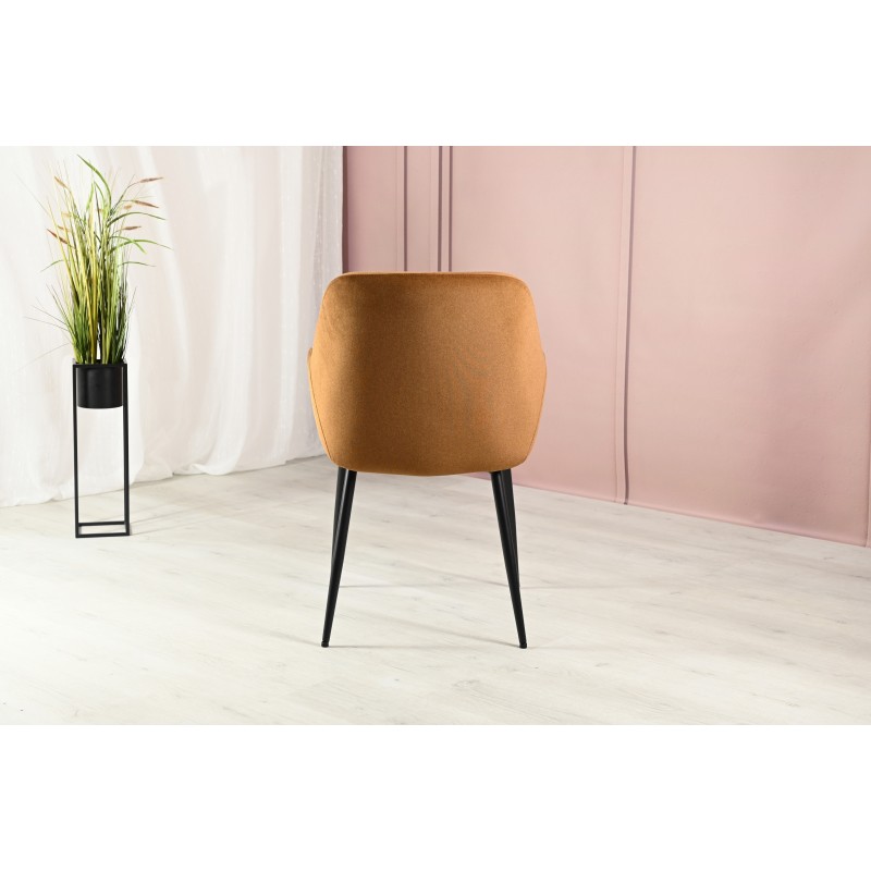 Стілець M-220 карамель + чорний 
Vetro Mebel