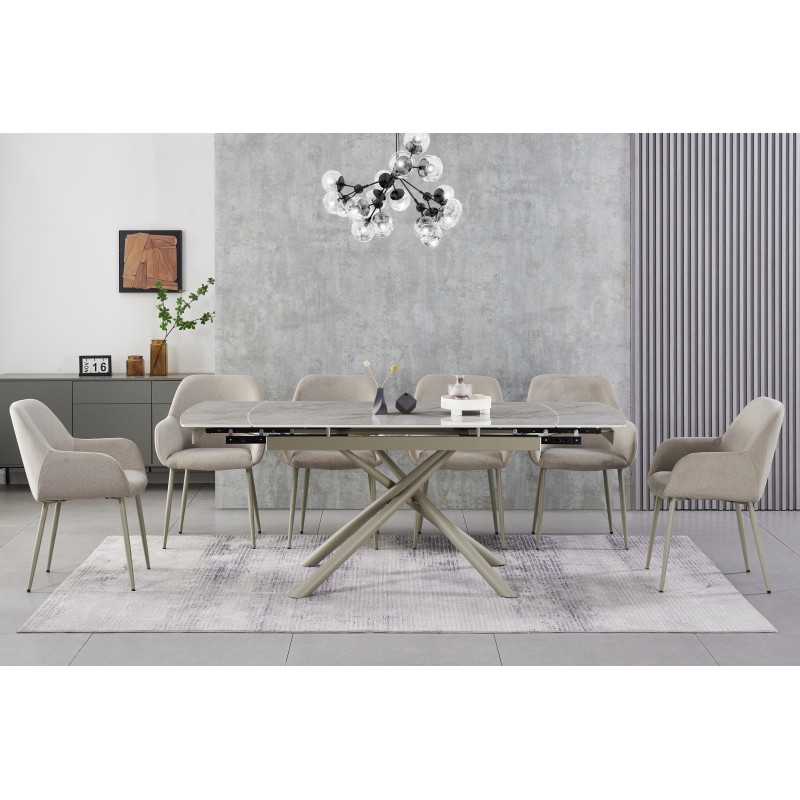 Стілець M-220 макадамія + капучино 
Vetro Mebel