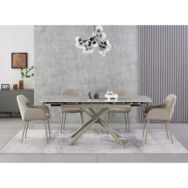 Стілець M-220 макадамія + капучино 
Vetro Mebel