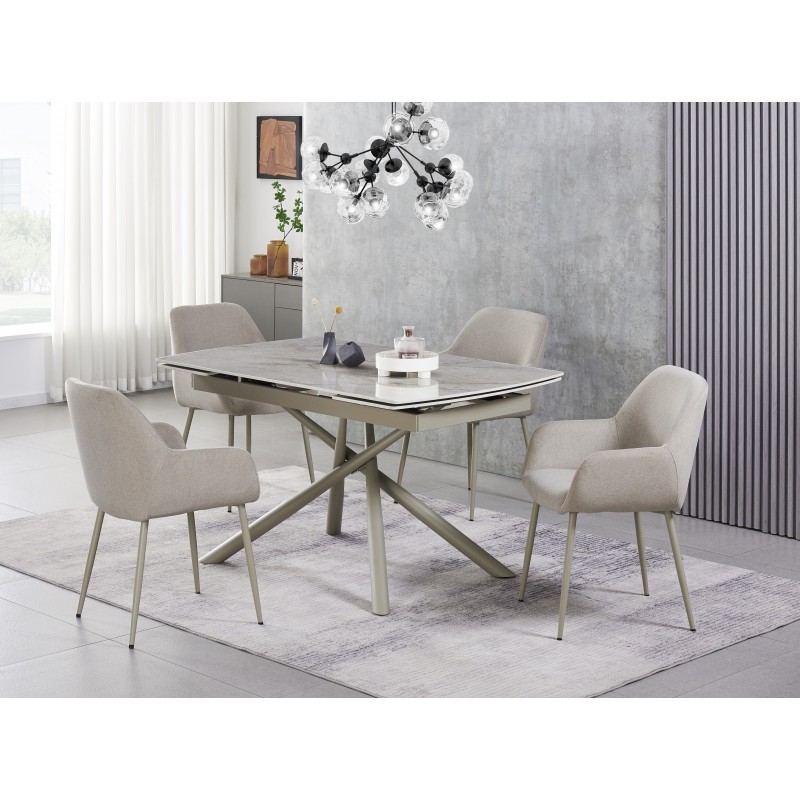 Стілець M-220 макадамія + капучино 
Vetro Mebel