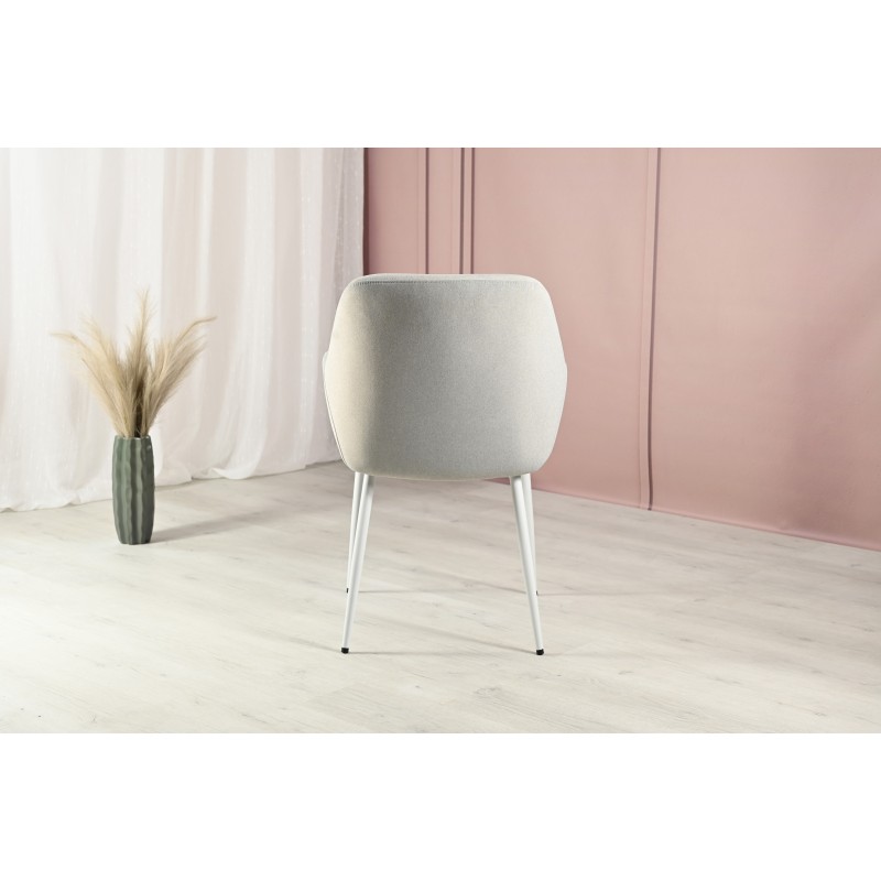 Стілець M-220 устричний + білий Vetro Mebel