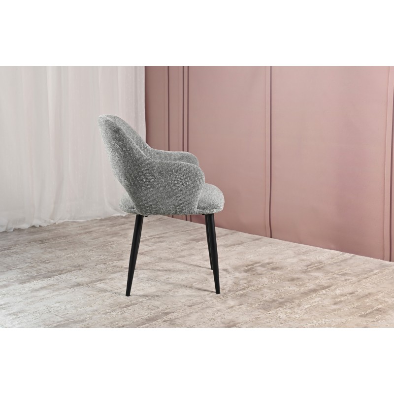 Стілець M-234 холодний сірий + чорний Vetro Mebel