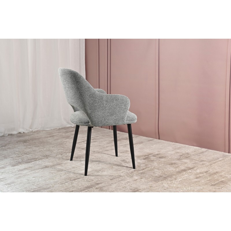 Стілець M-234 холодний сірий + чорний Vetro Mebel