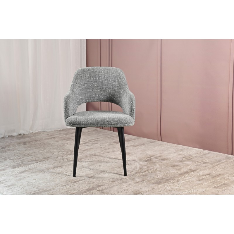 Стілець M-234 холодний сірий + чорний Vetro Mebel