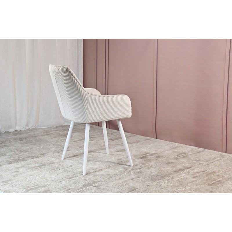 Стілець M-240 білий антік + білий 
Vetro Mebel