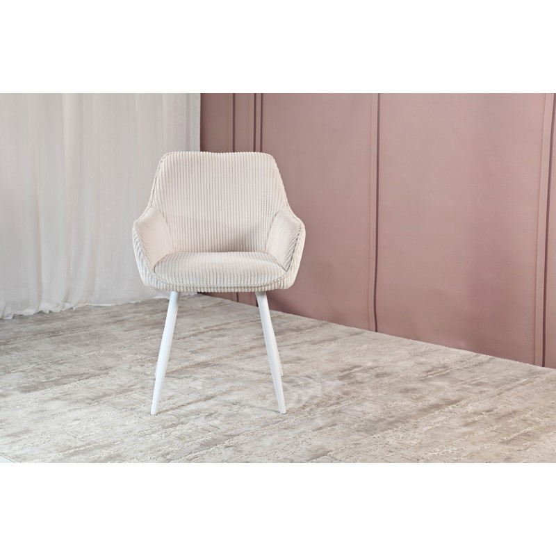 Стілець M-240 білий антік + білий 
Vetro Mebel