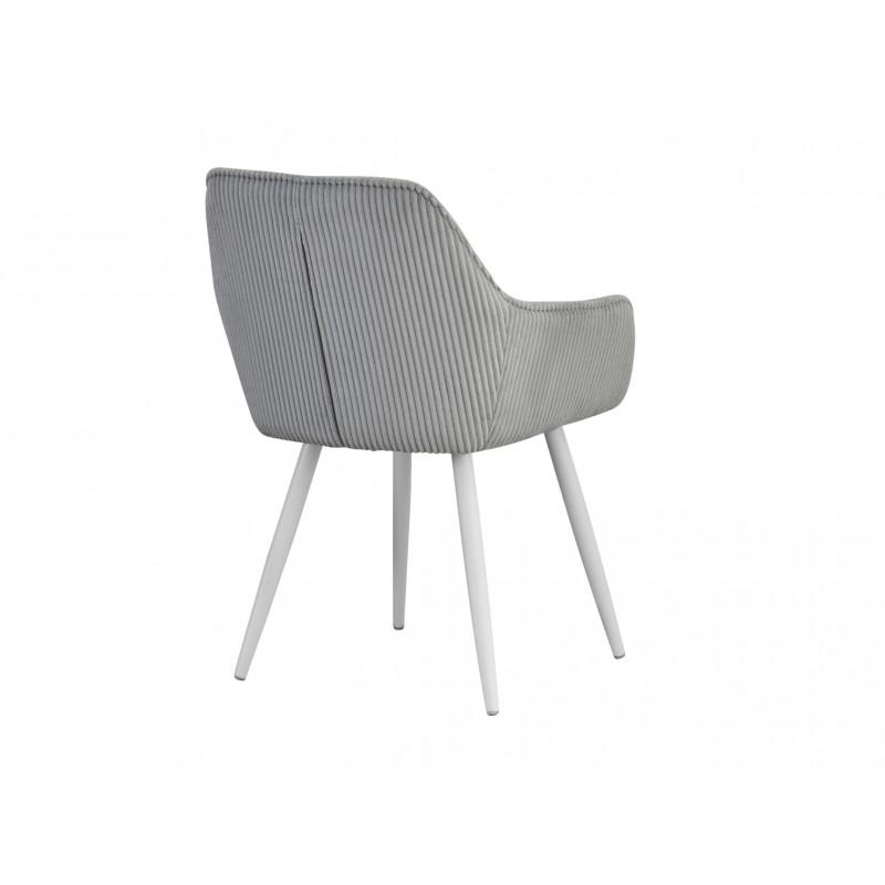 Стілець M-240 сивий + білий 
Vetro Mebel