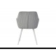 Стілець M-240 сивий + білий 
Vetro Mebel