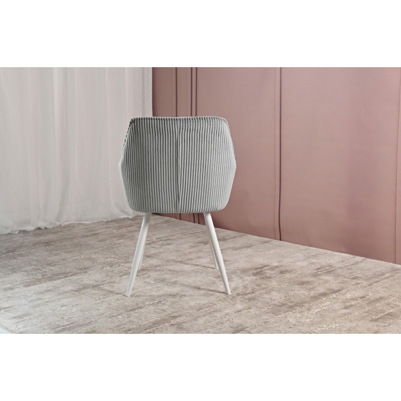 Стілець M-240 сивий + білий 
Vetro Mebel